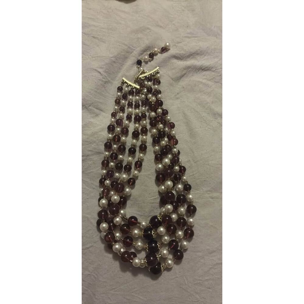 Multi Strand Necklace with Silver Toned Clasp
Item#79